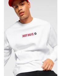 weißes bedrucktes Sweatshirt von Nike Sportswear