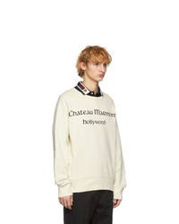 weißes bedrucktes Sweatshirt von Gucci