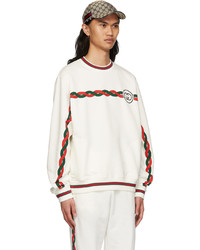 weißes bedrucktes Sweatshirt von Gucci