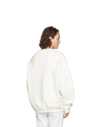 weißes bedrucktes Sweatshirt von Maison Margiela