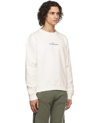 weißes bedrucktes Sweatshirt von Maison Margiela
