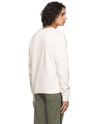 weißes bedrucktes Sweatshirt von Maison Margiela