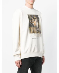 weißes bedrucktes Sweatshirt von Ih Nom Uh Nit