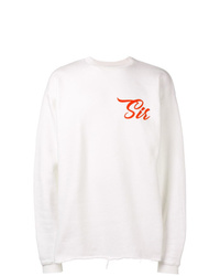 weißes bedrucktes Sweatshirt von Paura
