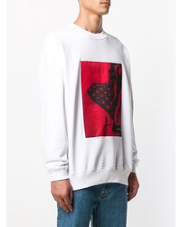 weißes bedrucktes Sweatshirt von Calvin Klein Jeans