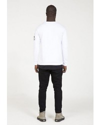 weißes bedrucktes Sweatshirt von PLUS EIGHTEEN