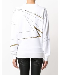 weißes bedrucktes Sweatshirt von Alexandre Vauthier