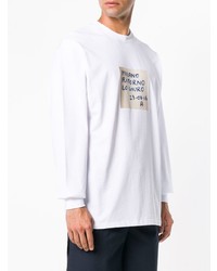 weißes bedrucktes Sweatshirt von MSGM