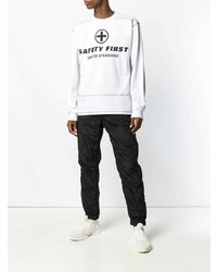 weißes bedrucktes Sweatshirt von United Standard