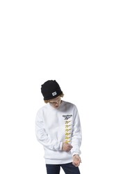 weißes bedrucktes Sweatshirt von Reebok Classic