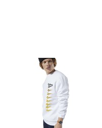 weißes bedrucktes Sweatshirt von Reebok Classic