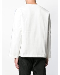 weißes bedrucktes Sweatshirt von Dima Leu