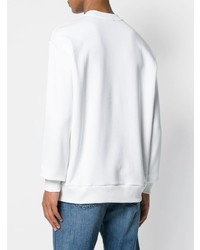 weißes bedrucktes Sweatshirt von Diesel