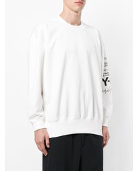 weißes bedrucktes Sweatshirt von Y-3