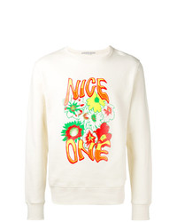 weißes bedrucktes Sweatshirt von Stella McCartney