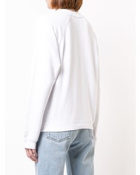 weißes bedrucktes Sweatshirt von Proenza Schouler