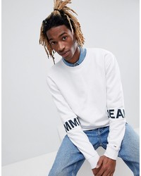 weißes bedrucktes Sweatshirt von Tommy Jeans