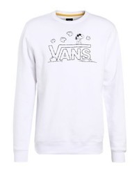 weißes bedrucktes Sweatshirt von Vans