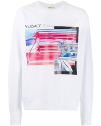 weißes bedrucktes Sweatshirt von VERSACE JEANS COUTURE