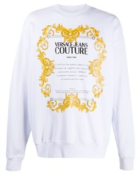 weißes bedrucktes Sweatshirt von VERSACE JEANS COUTURE