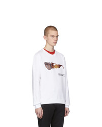 weißes bedrucktes Sweatshirt von Versace