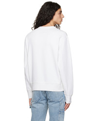 weißes bedrucktes Sweatshirt von rag & bone