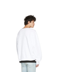 weißes bedrucktes Sweatshirt von Amiri