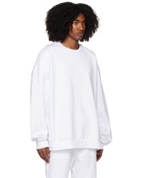 weißes bedrucktes Sweatshirt von Juun.J