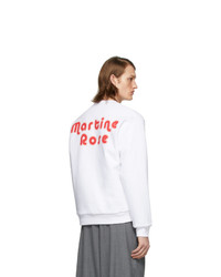 weißes bedrucktes Sweatshirt von Martine Rose