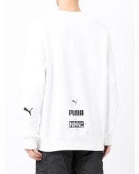 weißes bedrucktes Sweatshirt von Puma