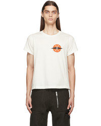 weißes bedrucktes T-Shirt mit einem Rundhalsausschnitt von ADYAR