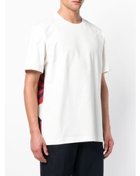 weißes bedrucktes T-Shirt mit einem Rundhalsausschnitt von Calvin Klein 205W39nyc