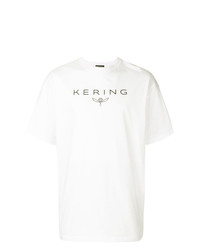 weißes bedrucktes T-Shirt mit einem Rundhalsausschnitt von Balenciaga