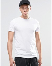 weißes bedrucktes T-Shirt mit einem Rundhalsausschnitt von Asos