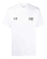 weißes bedrucktes T-Shirt mit einem Rundhalsausschnitt von Carhartt WIP