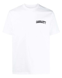 weißes bedrucktes T-Shirt mit einem Rundhalsausschnitt von Carhartt WIP