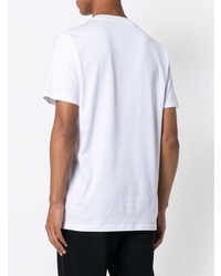 weißes bedrucktes T-Shirt mit einem Rundhalsausschnitt von Lanvin