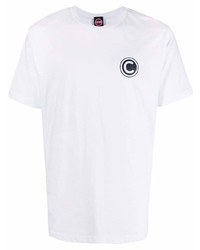 weißes bedrucktes T-Shirt mit einem Rundhalsausschnitt von Colmar