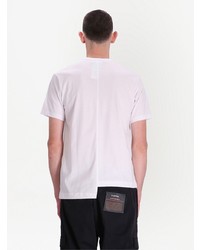 weißes bedrucktes T-Shirt mit einem Rundhalsausschnitt von Comme des Garcons