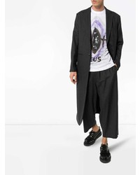 weißes bedrucktes T-Shirt mit einem Rundhalsausschnitt von Comme Des Garcons Homme Plus