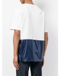 weißes bedrucktes T-Shirt mit einem Rundhalsausschnitt von Calvin Klein 205W39nyc