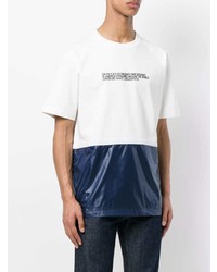 weißes bedrucktes T-Shirt mit einem Rundhalsausschnitt von Calvin Klein 205W39nyc