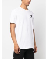 weißes bedrucktes T-Shirt mit einem Rundhalsausschnitt von The North Face