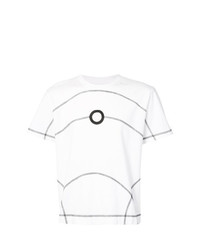 weißes bedrucktes T-Shirt mit einem Rundhalsausschnitt von Craig Green