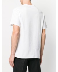 weißes bedrucktes T-Shirt mit einem Rundhalsausschnitt von House of Holland