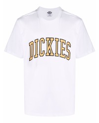 weißes bedrucktes T-Shirt mit einem Rundhalsausschnitt von Dickies Construct