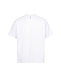 weißes bedrucktes T-Shirt mit einem Rundhalsausschnitt von Students Golf