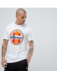 weißes bedrucktes T-Shirt mit einem Rundhalsausschnitt von Ellesse