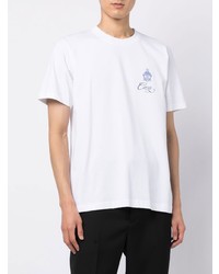 weißes bedrucktes T-Shirt mit einem Rundhalsausschnitt von Casablanca