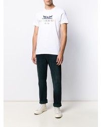 weißes bedrucktes T-Shirt mit einem Rundhalsausschnitt von Levi's